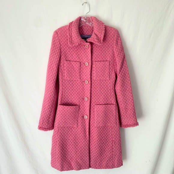 Marvin Richards Jackets & Blazers - Marvin Richards Pink Long Wool Coat